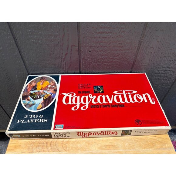 Vintage 1972 Aggravation Deluxe Party Edition Board Game COMPLETE Lakeside - Picture 1 of 9